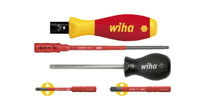 Wiha torquevario-s electric schroevendraaier (rood geel)
