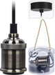 Home styling hanglamp, e27 fitting, kabel 100cm, 40w platinum