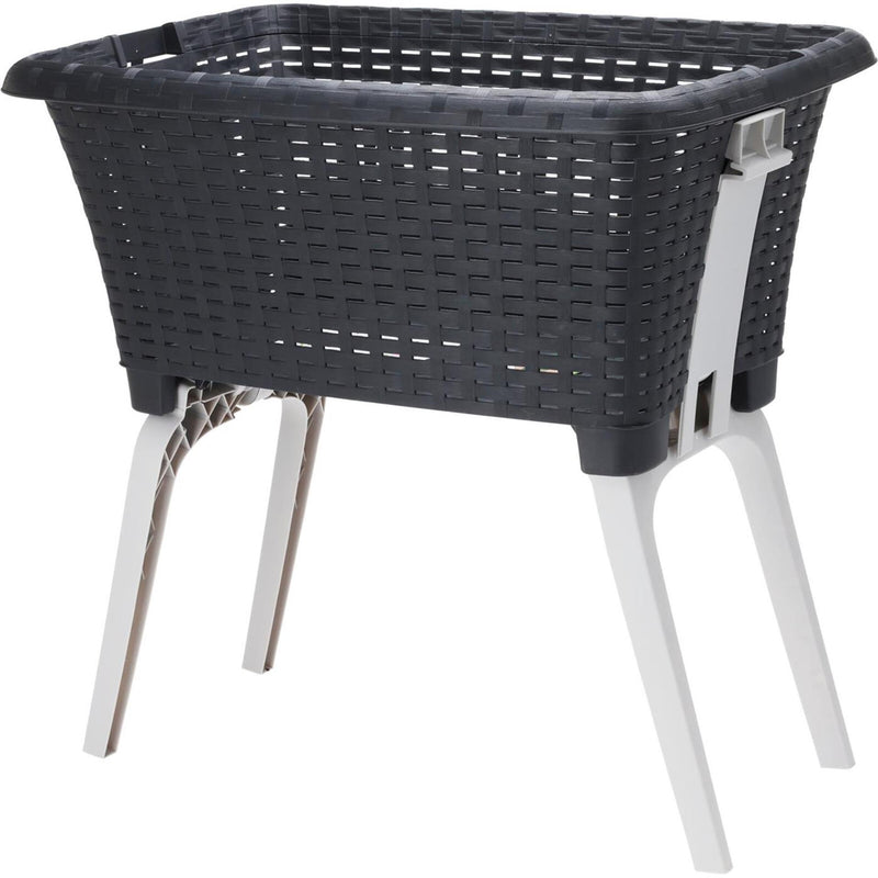 Excellent houseware wasmand met poten 60x40x60cm