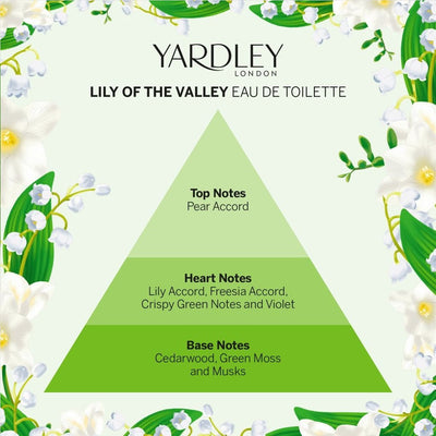 Yardley london lily of the valley eau de toilette 50ml