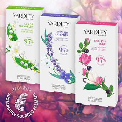 Yardley london zeep lily of the valley 3x100gr.