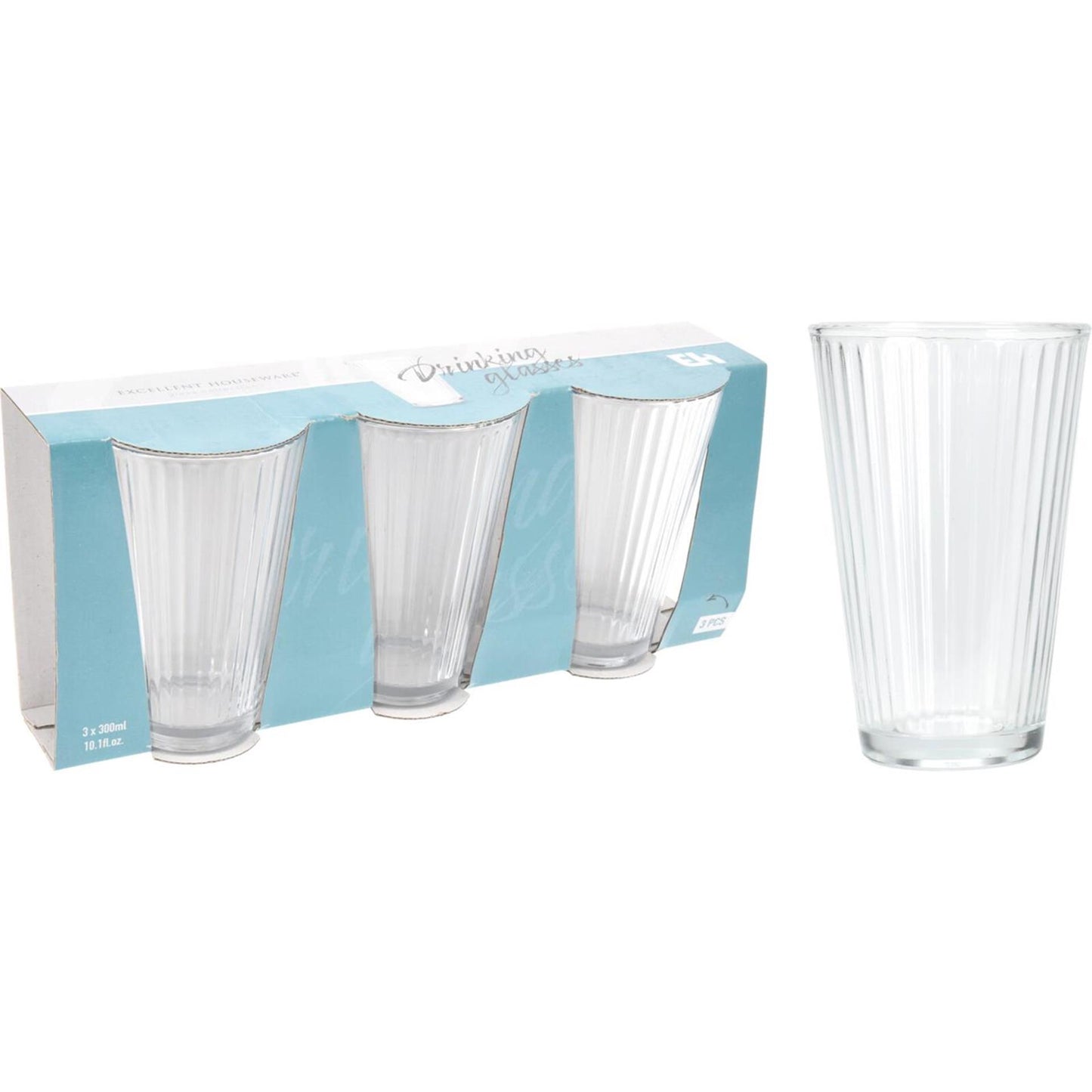 Excellent houseware drinkglazenset 3-delig 300ml