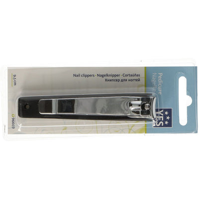 Yes voetnagelknipper met opvang zilver 9,2cm