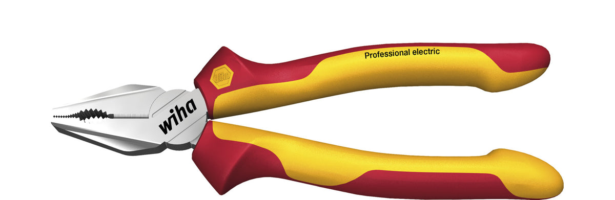 Wiha combinatietang professional electric met dynamicjoint en optigrip (rood geel)