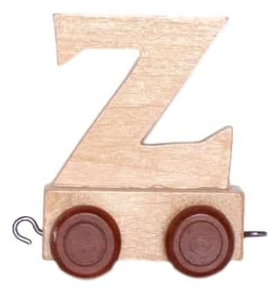 houten letter z met wieltjes 6 cm hoog