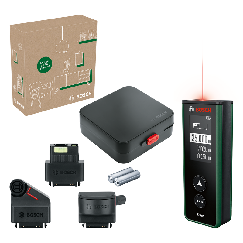Bosch groen zamo laserafstandsmeter set | inclusief batterijen - 06036729z1