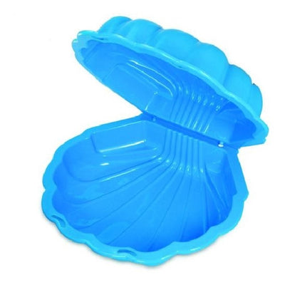 zandbak met deksel Schelp 102 x 88 x 20 cm blauw