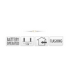 Zilverdraad flashing led ww 100 leds 495cm