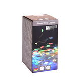 Zilverdraad led multicolor 120 leds 1190cm - afbeelding 1