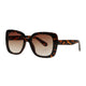 Spectrum zonnebril statement vlinder tortoise bruin glas dames