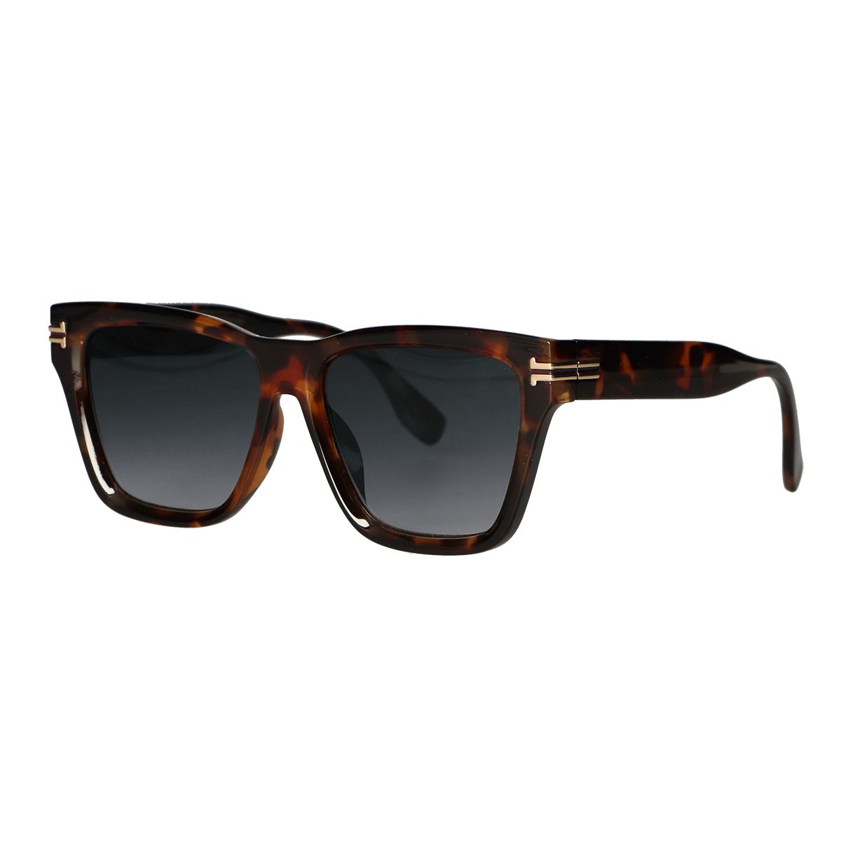Spectrum zonnebril vierkant tortoise smoke glas dames