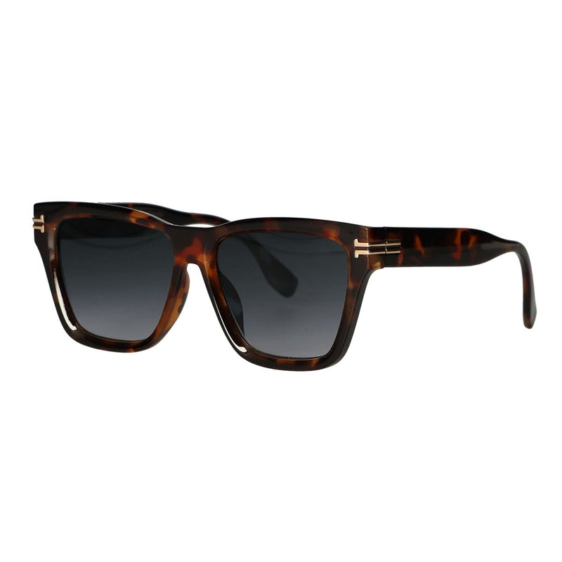 Spectrum zonnebril vierkant tortoise smoke glas dames