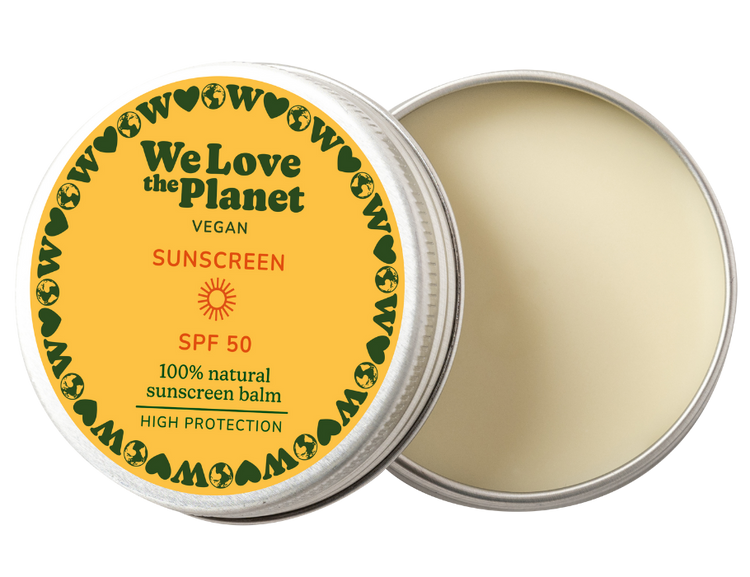 We love the planet zonnebrand - blik - spf50 - vegan - 35g