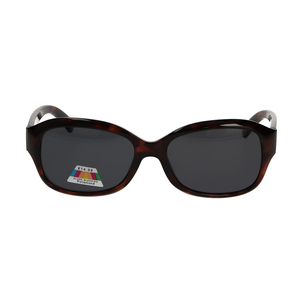 Spectrum polarized zonnebril ovaal tortoise grijs dames