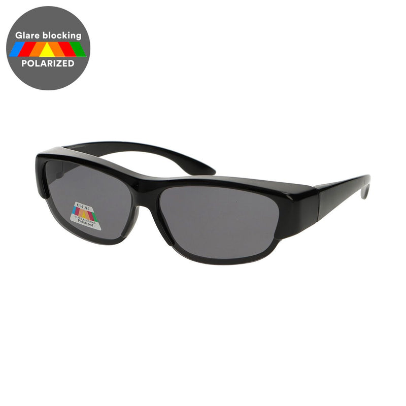 Spectrum polarized overzet zonnebril zwart