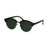 Spectrum zonnebril club rond havana goud groen unisex