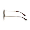 Spectrum zonnebril rond goud metaal bruin unisex