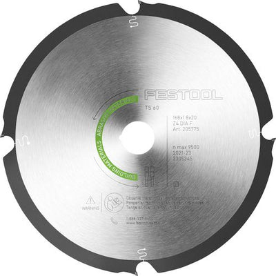 Festool accessoires diamant-cirkelzaagblad dia 168x1,8x20 f4 abrasive materials - 205769