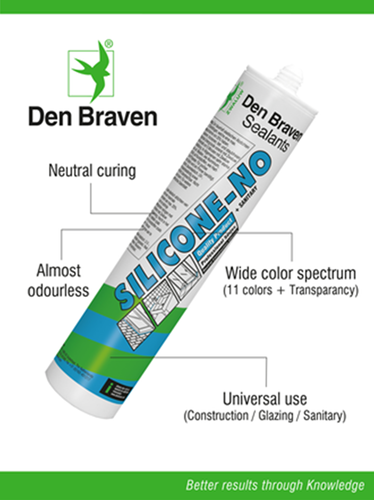 Den braven zwaluw silicone-no + sanitary | 310 ml | wit - 30618904