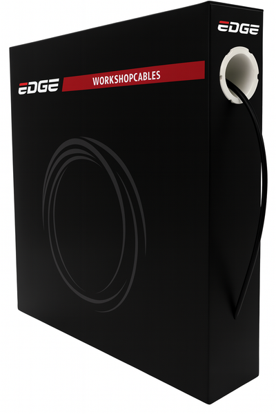 Edge rem buitenkabel ø5mm 30 meter met teflon voering - zwart