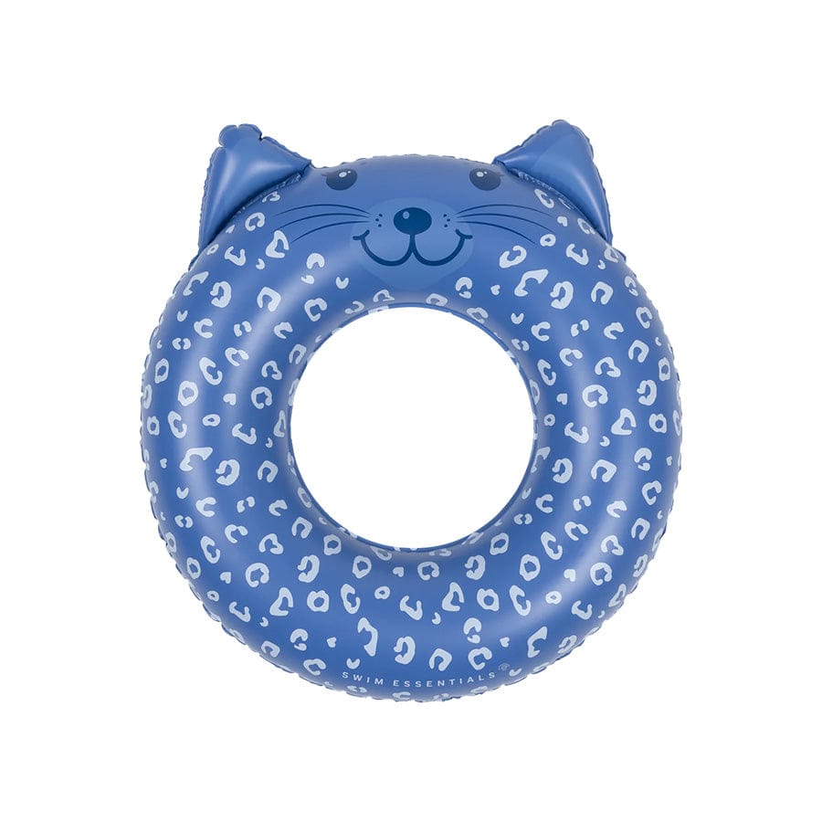 Leopard | blauwe dierenzwemband ø 55 cm