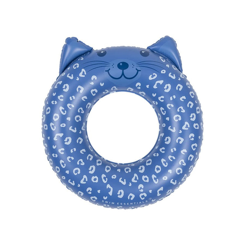 Leopard | blauwe dierenzwemband ø 55 cm