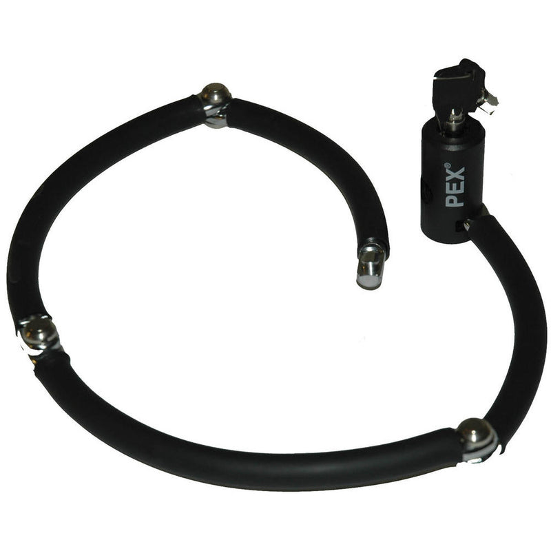 Pex scharnierarm slot zwart 72cm