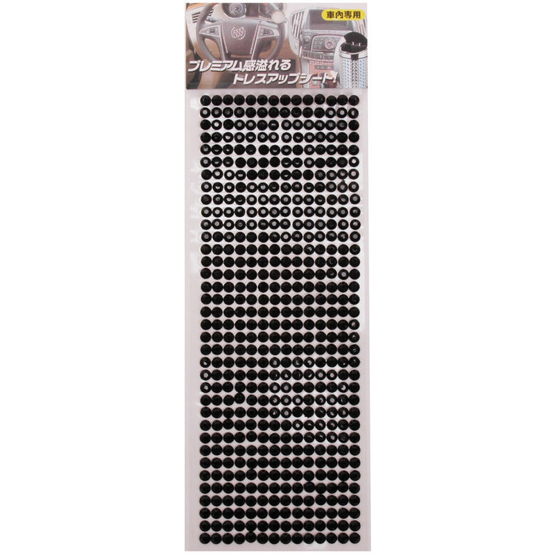 Diverse sticker crystal zwart