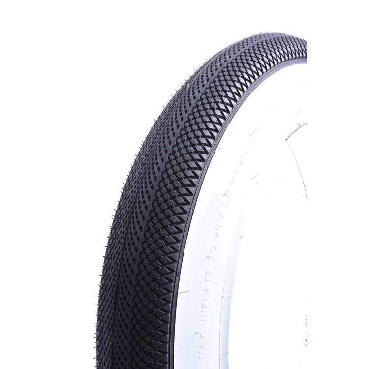 Diverse buitenband white wall 20x4.00 | fatbike street