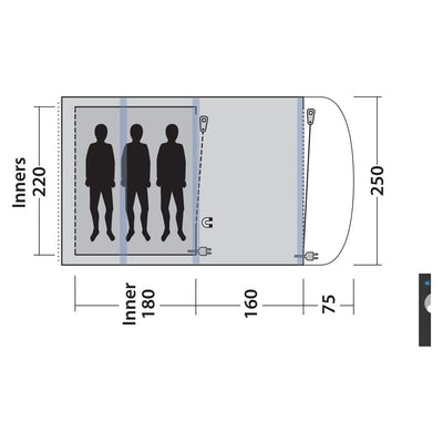 Outwell Lindale 3PA tent