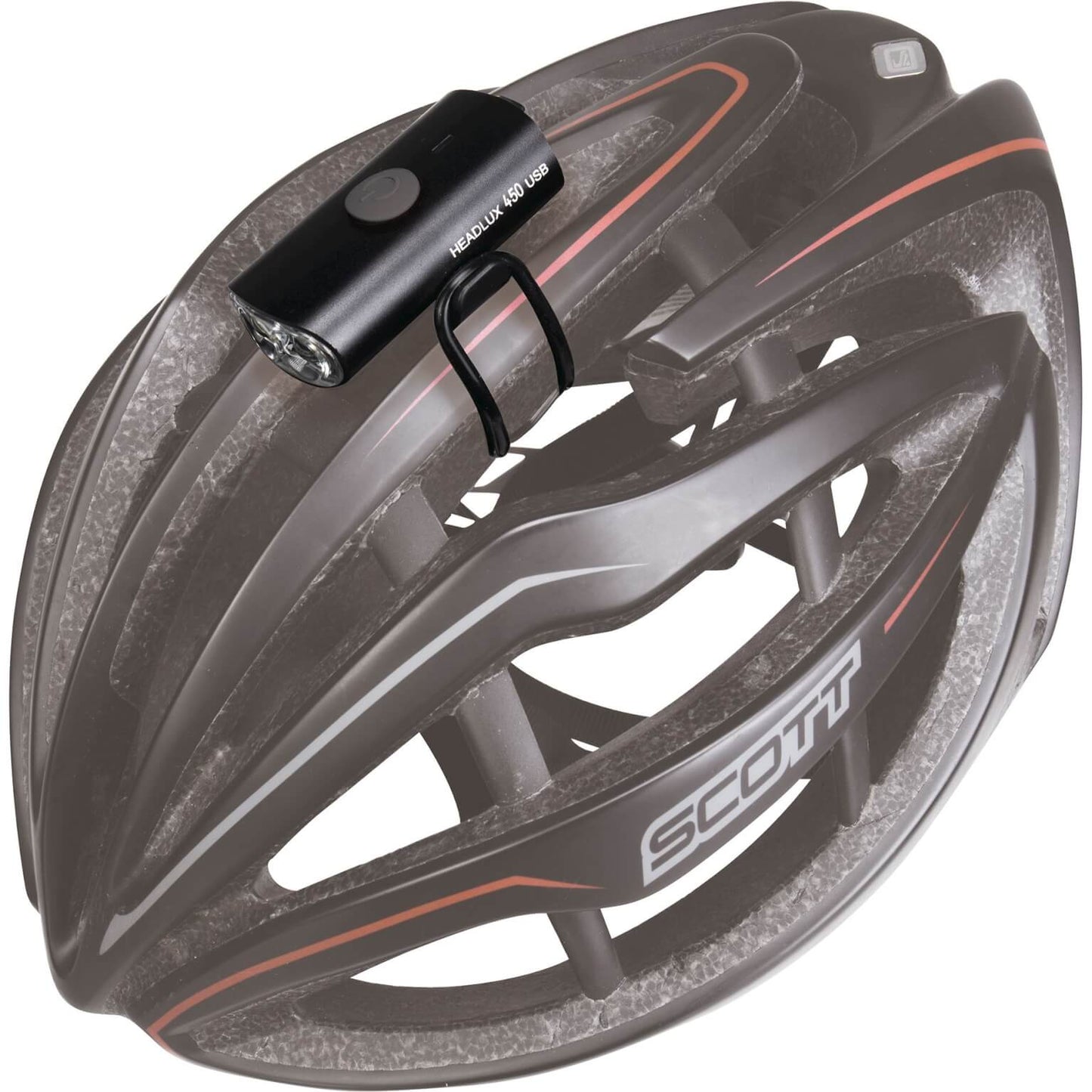 Topeak Helm led Headlux 450 usb zwart