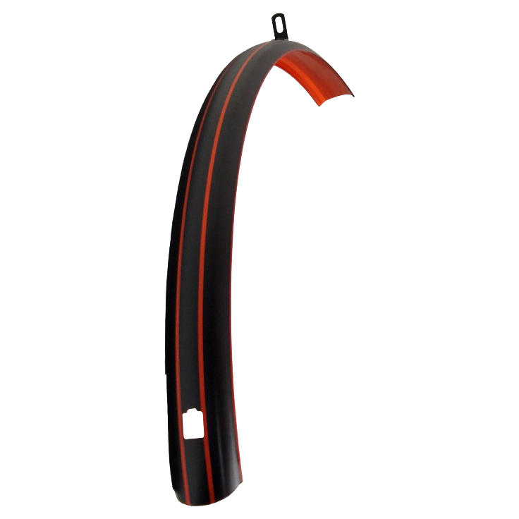 Sks Voorspatbord 28 inch kunststof 46 mm mat zwart rood