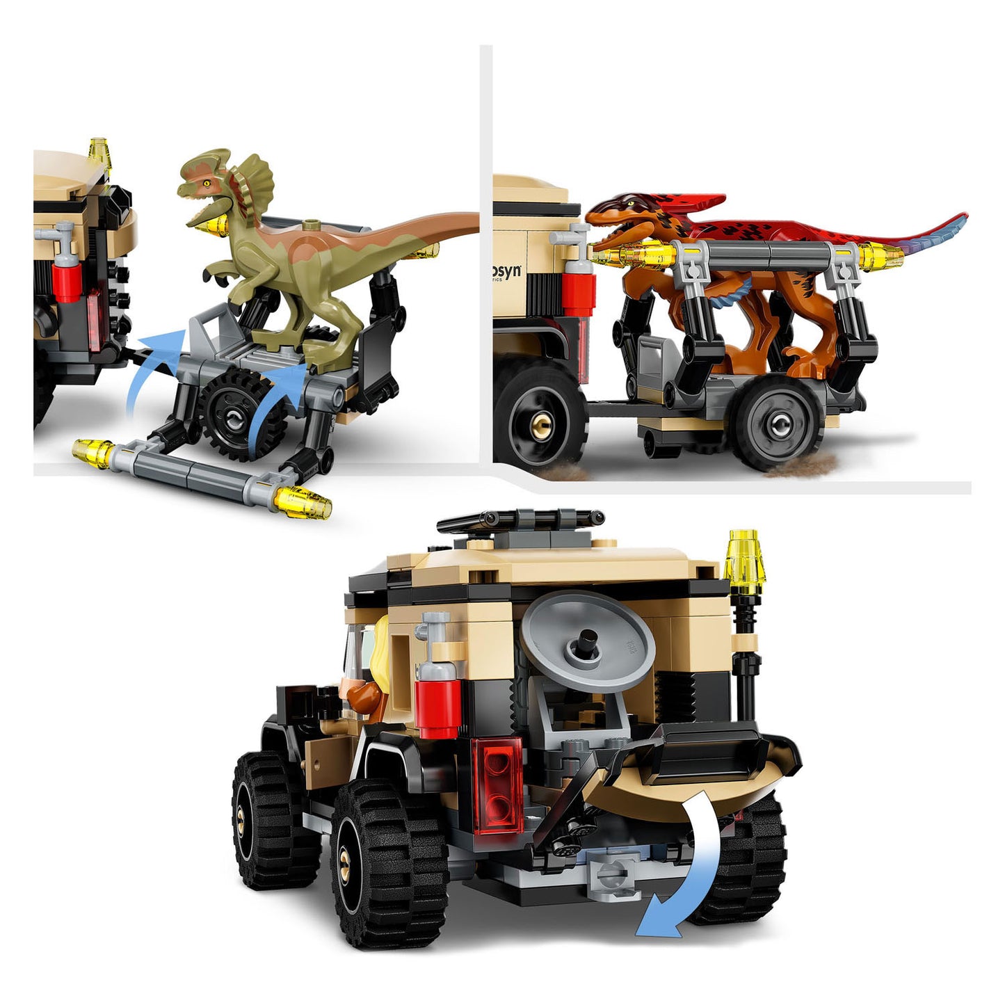 Lego LEGO Jurassic 76951 Pyroraptor en Dilophosaurus Transport