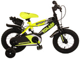 Volare Sportivo Kinderfiets Jongens 12 inch Neon Geel Zwart Twee Handremmen 95% afgemonteerd - afbeelding 2