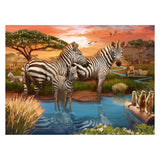 Ravensburger Puzzel Zebra's bij de Drinkplaats, 500st. - afbeelding 2