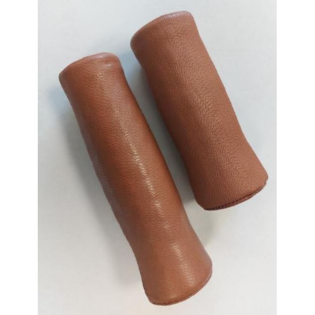 Handvatten bruin echt leer 120 90