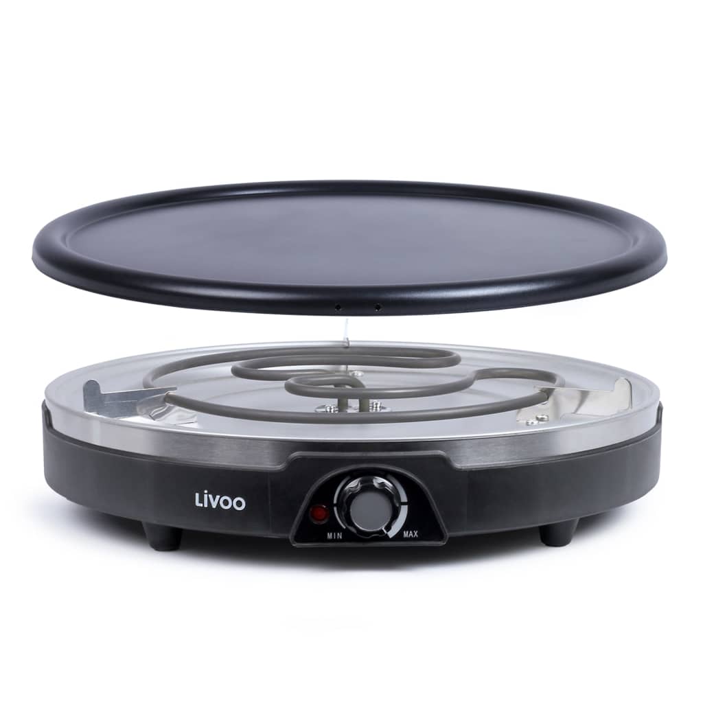 Livoo Livoo Crêpemaker XXL zwart Ø 38 cm zwart