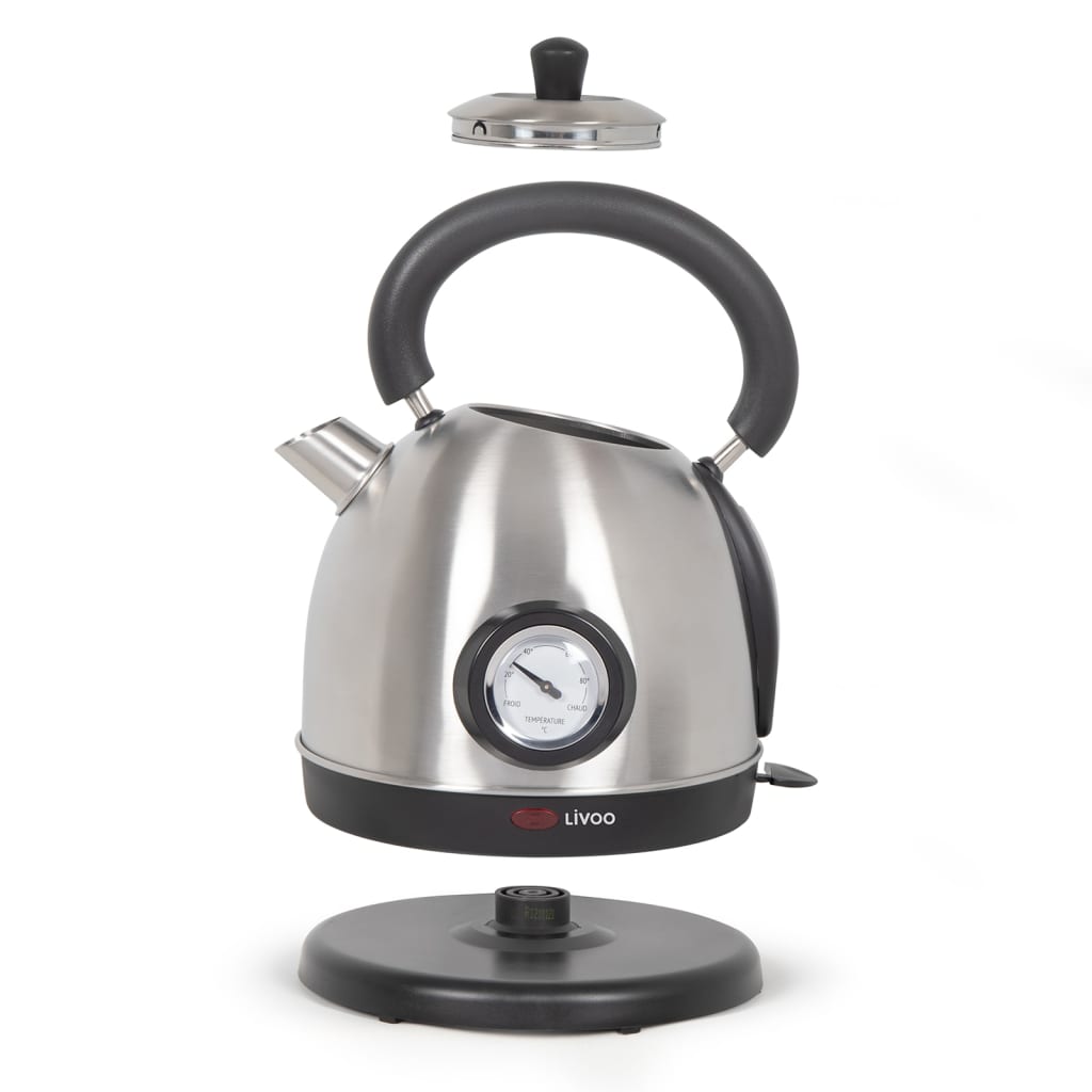 Livoo Livoo Fluitketel met temperatuurregeling 1,8 L 1800 W zilverkleurig