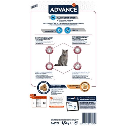 Advance Cat sterilized sensitive senior 10+