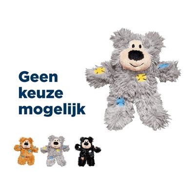Kong Cat softies patchwork bear assorti
