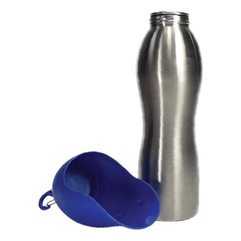 Kong H2o drinkfles rvs blauw