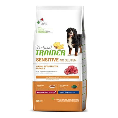 Natural trainer Dog adult medium maxi sensitive lamb glutenvrij