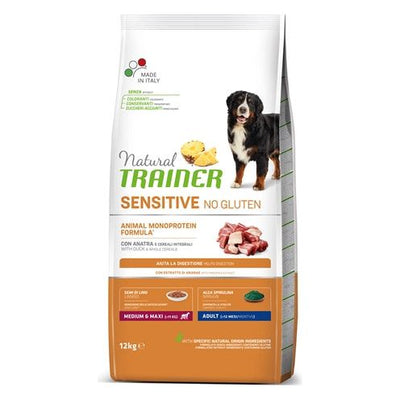 Natural trainer Dog adult medium maxi sensitive duck glutenvrij