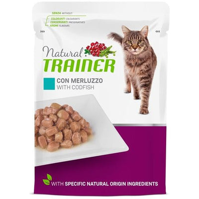 Natural trainer Cat sterilised codfish pouch