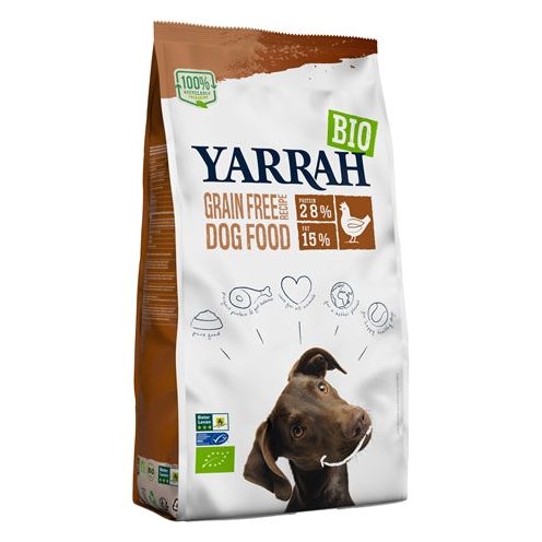 Yarrah Dog adult biologisch graanvrij kip vis