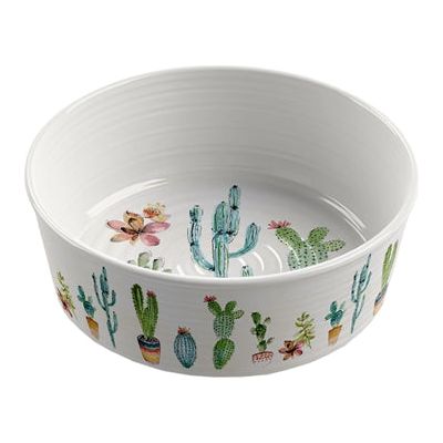 Tarhong Voerbak hond cactus print 2 melamine