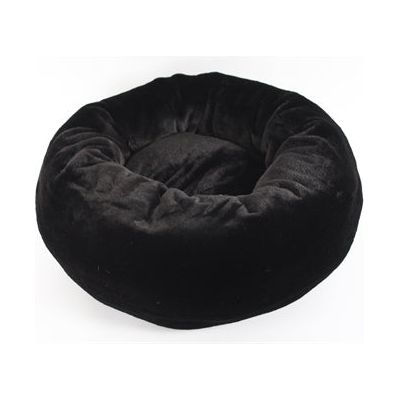 Foeiii Hondenmand cozy pluche relax donut zwart