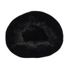 Foeiii Hondenmand cozy pluche relax donut zwart