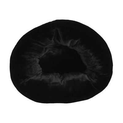 Foeiii Hondenmand cozy pluche relax donut zwart