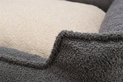Trixie Be eco gerecycled hondenmand coline hoekig donkergrijs beige - afbeelding 4